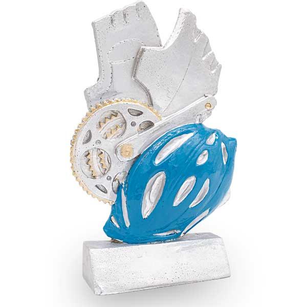 Trofeo di ciclismo in resina 22cm senza base