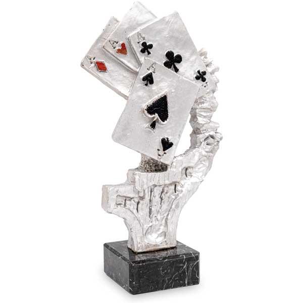 Trofeo di resina per carte da poker