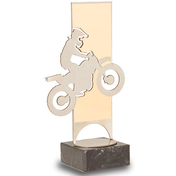 Trofeo metallico motore