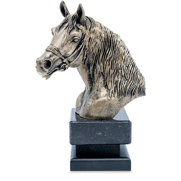 Resin horse bust trophy