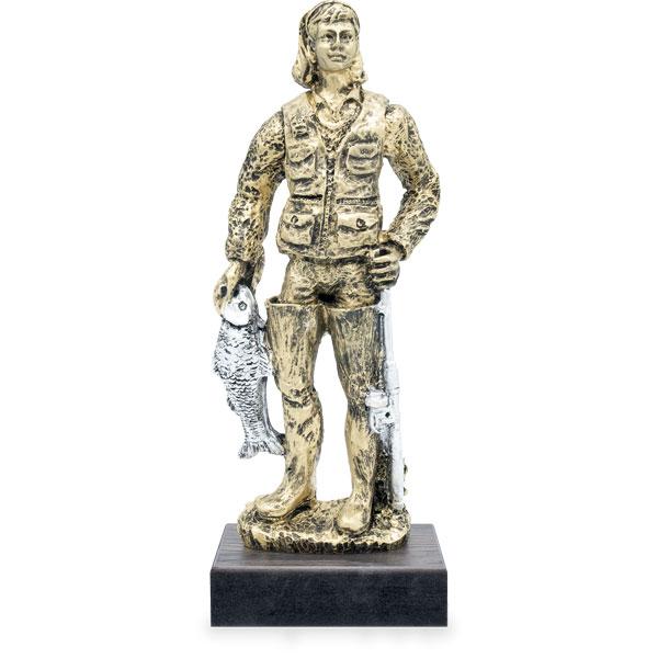 Resin fisherman trophy